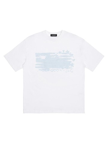 Flag Short-Sleeve T-Shirt [White]