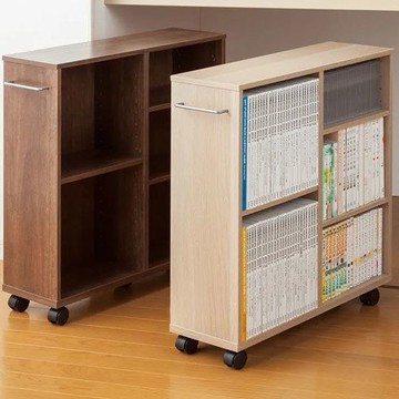 免運 開立發票 辦公櫃 收納櫃 書架櫃 書架置物架可移動抽拉書柜儲物架帶輪可調節桌下書柜夾縫柜收納柜A0829