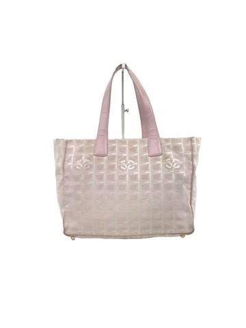 chanel 粉色 New Travel Line Tote 帆布手提包 托特包