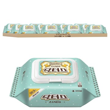 Doctor's 手部消毒濕紙巾 掀蓋型  36個  30張  80g