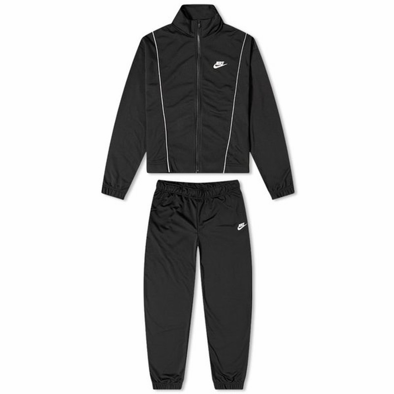 ナイキ Nike レディース ジャージ アウター W Pique Track Suit Black White 通販 Lineポイント最大0 5 Get Lineショッピング