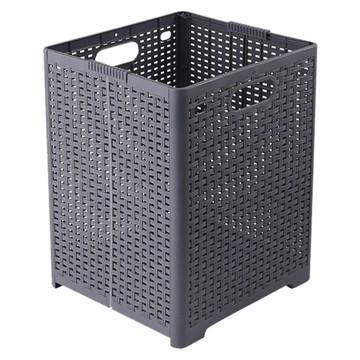 AOTTO 創意傢俱 無印風大容量折疊髒衣籃 大款 AS-032GR  灰色  34 x 32 x 44cm