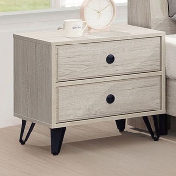 文創集 摩帝西1.8尺二抽床頭櫃-54x39.5x50cm免組