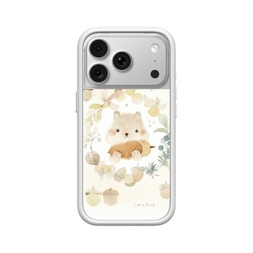 iPhone 18 Pro Mod NX -邊框背蓋組合 (相機按鈕) 白 - 涼丰 LiangFeng - 松果與小松鼠
