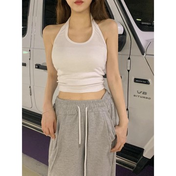 Codibook｜韓國 wannabemuse 細肩帶無袖緊身上衣［預購］無袖 圓領背心 女裝