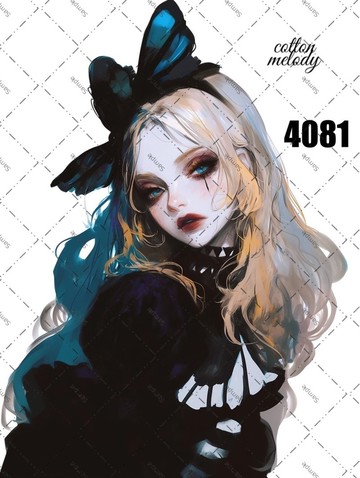 original sticker no.4081 人物貼紙 原創貼紙 原創人物貼紙 裝飾貼紙 cotton melody