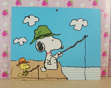 【震撼精品百貨】史奴比Peanuts Snoopy ~卡片_塔克&SNOOPY_釣魚