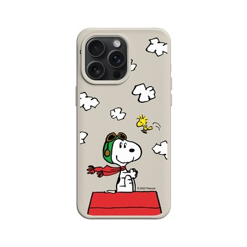 iPhone 15 Pro Max SolidX 貝殼灰 - 史努比 Snoopy - 小小飛行員