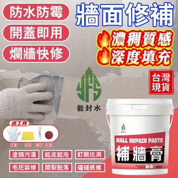 ❤️ 台灣出貨 全台比品質❤️補土#批土補牆膏 防水 防潮 牆面修補膏 裂縫修復牆壁修補膏 原子灰 壁癌修補 粉光膏