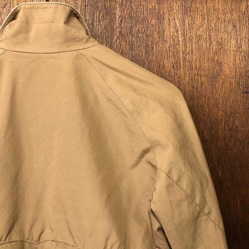 Baracuta G9 Harrington Jacket Tan Cotton 100% Aero Zip Made in 