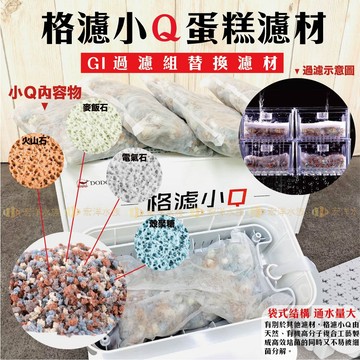宏洋水族【G1專用過濾材】格濾小Q (缸專用培菌濾材、過濾濾材〝創新式濾材超強淨水(淡海水適用、高效過濾、快速培菌