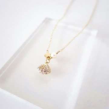 島國夢境系列 - 貝殼珍珠項鍊