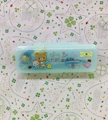【震撼精品百貨】Rilakkuma San-X 拉拉熊懶懶熊 拉拉熊圓規附盒-藍#72366 震撼日式精品百貨