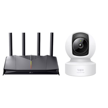 TP-Link Gaming Archer GE230+Tapo C222 Wi-Fi 7 BE3600電競雙頻路由器 wifi分享器+ 400萬畫素監視器