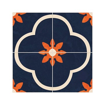 衛生間北歐小花磚地面瓷磚貼紙自粘防水浴室廚房地磚地貼簡約耐磨