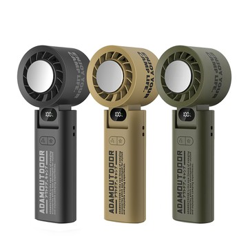 ADAMOUTDOOR 隨身掛繩機能冰鎮風扇.隨身電風扇 迷你桌面風扇 冰敷製冷手持扇 頸掛脖掛電扇 USB充電小風扇