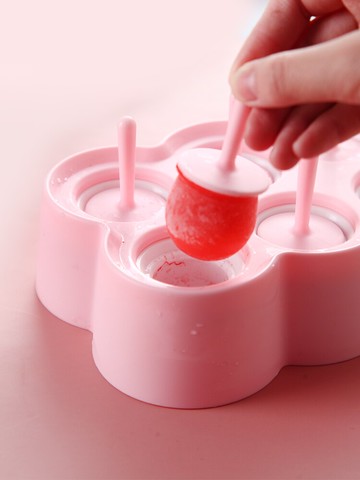 雪糕模具家用自制做冰淇淋硅膠速凍冰棒冰棍糕模具DIY迷你冰格