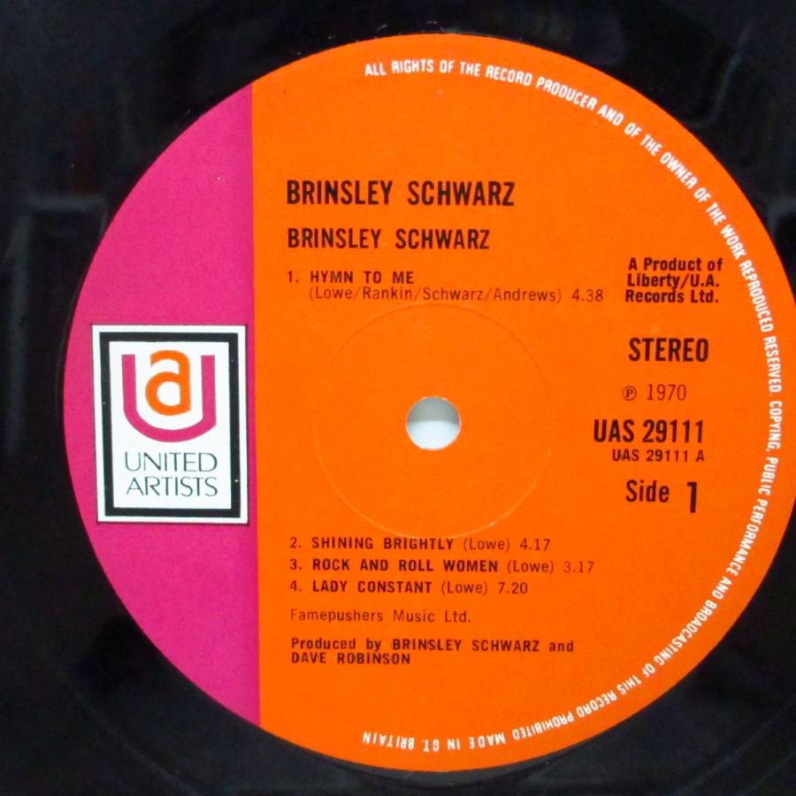 BRINSLEY SCHWARZ-Brinsley Schwarz (1st) (UK オリジナル LP ざら紙見開きジ