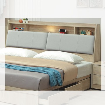 【顛覆設計】芮德芃靠枕床頭箱(雙人5尺)