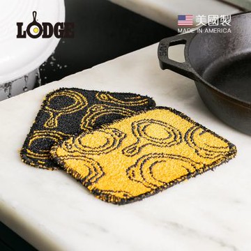 美國LODGE 美國製不傷塗層柔軟纖維洗碗布2入組 (AESCRUB)