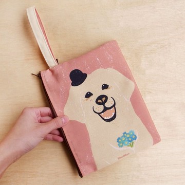 愛笑的黃金,有狗手拿包