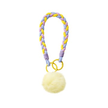 【THERMOS膳魔師】毛球短繩吊飾_Z-BCN系列_黃