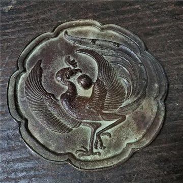 銅鏡 鳳凰在天鏡仿古銅鏡 老鏡子 青銅鏡子 仿古工藝品 古玩收藏