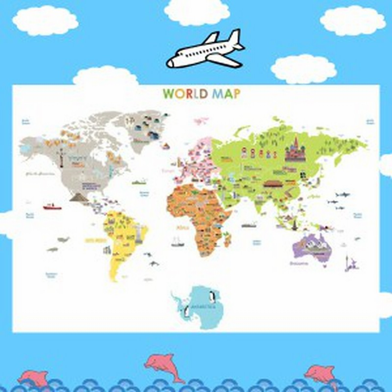 ウォールステッカー 世界地図 動物 子供部屋 おしゃれ 地図 マップ カフェ 知育 子ども 子供 女の子 男の子 ステッカー かわいい アニマ 通販 Lineポイント最大1 0 Get Lineショッピング