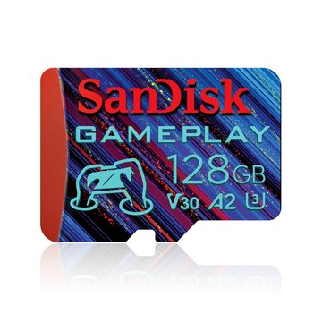SanDisk GamePlay 128G microSDXC A2 V30 U3 手機和掌上型遊戲記憶卡