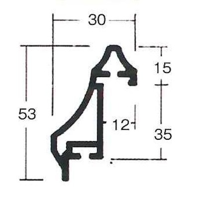 油絵用 アルミ額縁 仮縁 6556（菊型） F15号 ゴールド-