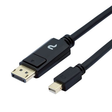 PERFEKT Mini DP to DP 影音訊號轉接器 公對公 2m PT-MDD02