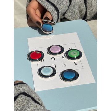 玩殼總動員滴膠手機支架ins小眾銀色指環扣手機殼同款簡約高級感