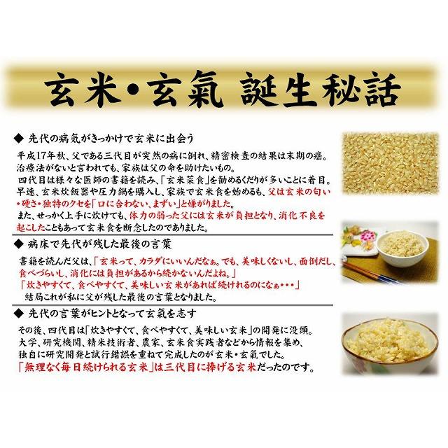 (10個セット) 川島米穀店 無農薬国産玄米 玄氣1.5kg 無洗米 GABA ギャバ 健康米 美味しい玄米