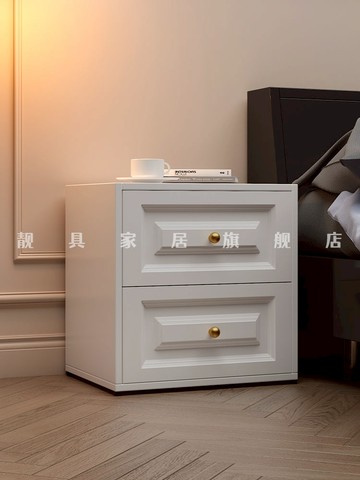 辦公室收納櫃 桌下收納櫃 包包收納架 收納櫃 居家鐵藝鋼制斗柜臥室床頭柜收納柜輕奢簡約現代加厚靠墻抽屜斗柜