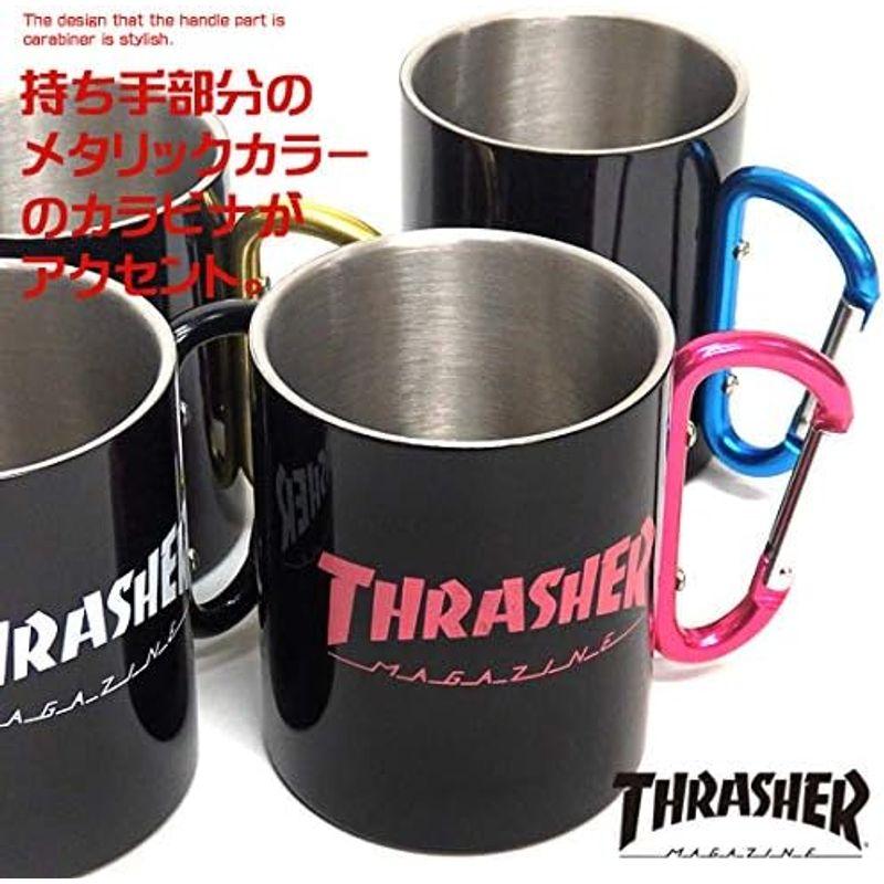 THRASHER マグカップ スラッシャー カラビナ付きマグカップ ステンレススチール