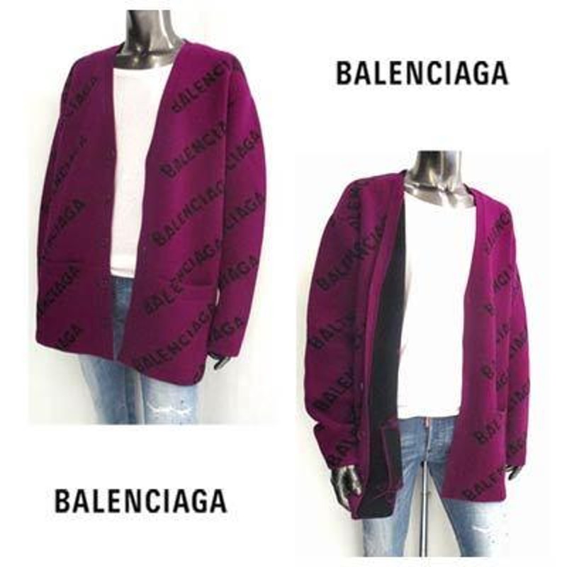 バレンシアガ BALENCIAGA メンズ トップス ニット カーディガン ロゴ