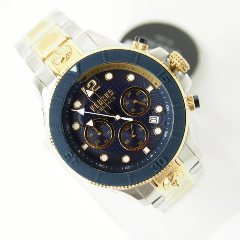 Versus Versace ヴェルサス ヴェルサーチ 49mm ステンレス メンズ