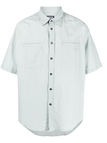 Diesel - D-Hor work shirt - men - Cotton/Hemp - 50 - Blue