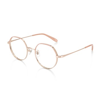 JINS 金屬厚邊框眼鏡(UMF-23A-150)玫瑰金