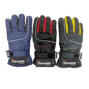 3M防水反光條禦寒手套-大地棕