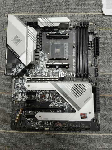 華碁X570 STEEL LEGEND 主板 鋼鐵傳奇 版 機能完整 成色佳 實物如圖 单主板【三和電腦配件店】