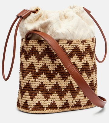Missoni Zigzag Medium raffia bucket bag