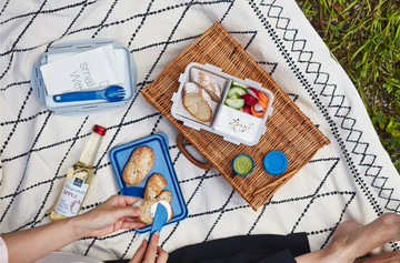 ??現貨附發票??樂扣樂扣TOGO多功能PP餐盒/長方形/餐具/1L/藍HPL817LBLU 黃HPL817LYEL 樂扣保鮮盒 沙拉盒 沙拉餐盒 餅乾盒 點心盒