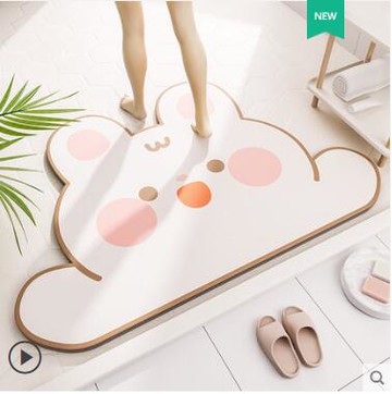 浴室地墊硅藻泥吸水速干軟墊子廁所衛生間防滑墊家用進門門墊腳墊 雙11全館免運