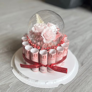 鈔票永生花蛋糕客製化下單區-有錢花-商品不含鈔票需自行放入
