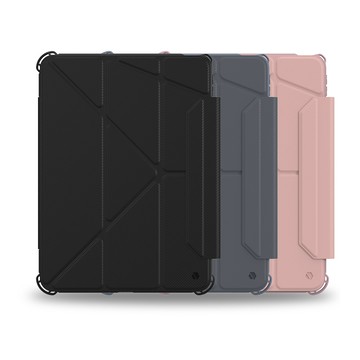JTLEGEND 2025~2024 iPad Air 11吋/Air 10.9吋/2022~2020 Pro 11吋 Mighty Shield 面蓋防摔皮套(含筆槽磁扣)