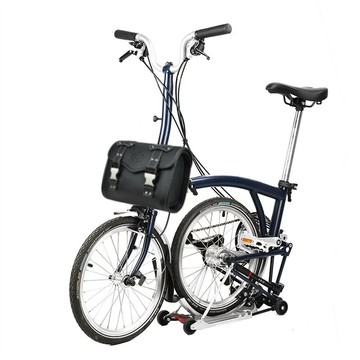 Litepro 自行車皮革復古防水背包適用於 Brompton 自行車前包便攜式時尚自行車配件