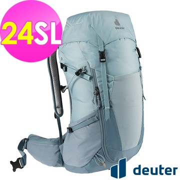 【德國deuter】FUTURA透氣網架背包24SL (3400521 水藍/登山/健行)