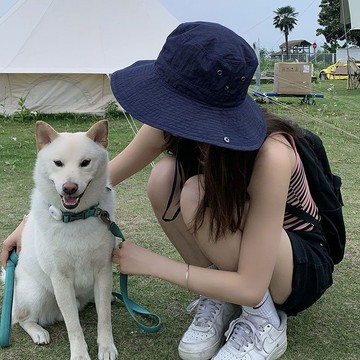 漁夫帽 帽子 戶外登山帽 遮陽帽 夏天釣魚防曬帽出遊徒步透氣遮陽帽子騎行日系速幹抽繩漁夫帽