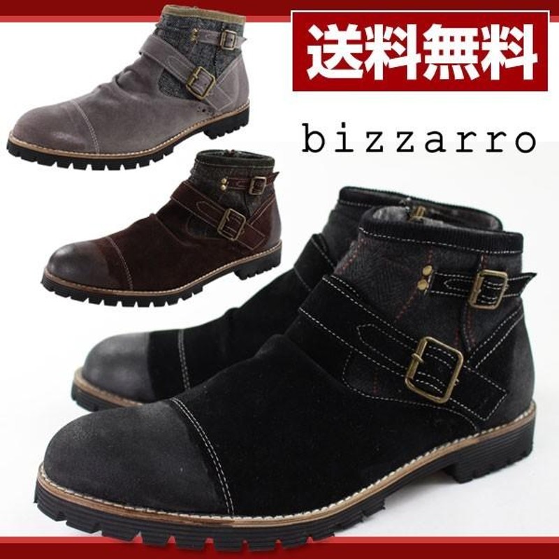 ブーツ ショート メンズ 靴 bizzarro 18041 | LINEショッピング